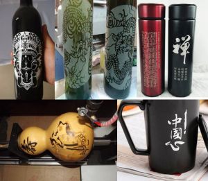 天津汉沽区酒瓶葫芦工艺品激光雕刻机